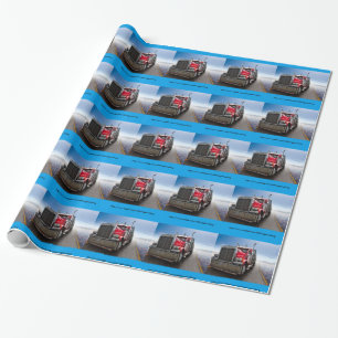 Papier Cadeau Tous les Trucker américains
