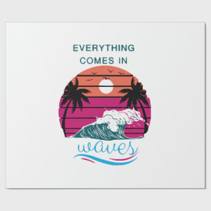 Papier Cadeau Tout arrive par vagues