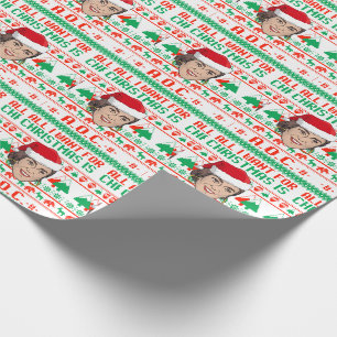 Papier Cadeau Tout ce que je veux pour Noël, c'est l'AOC