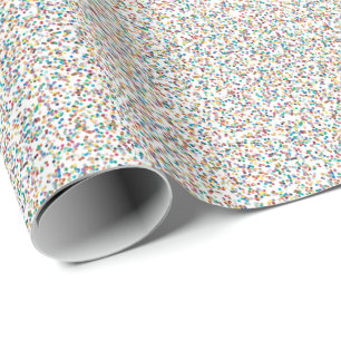 Papier Cadeau Tout l'arc-en-ciel coloré points mouchetés