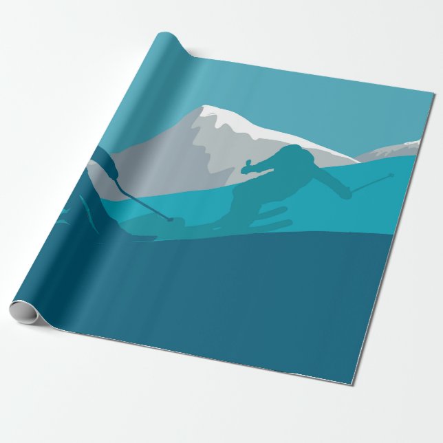 Papier Cadeau Tout le ski de montagne (Déroulé)