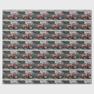 Papier Cadeau Tracteur Diesel Orange Steyr KL II