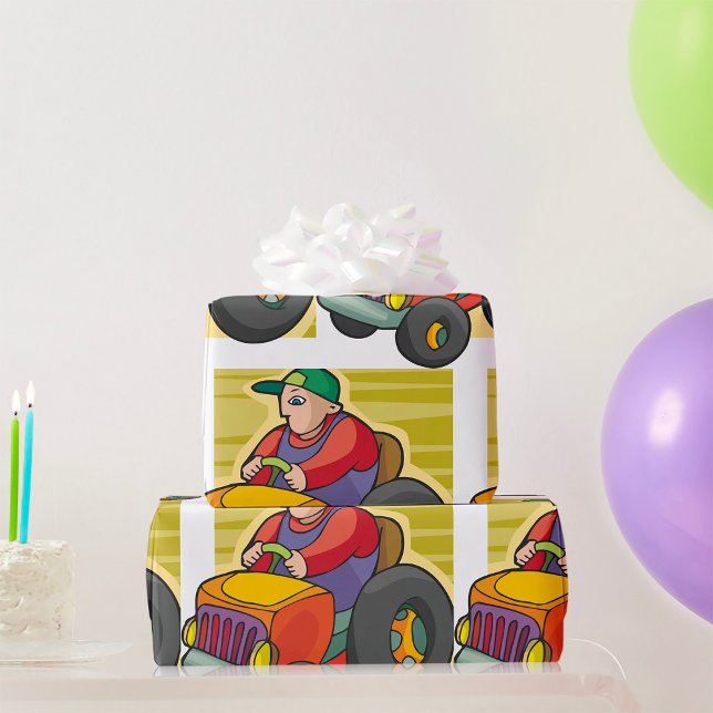 Papier Cadeau Tracteur routier agricole (Créateur téléchargé)