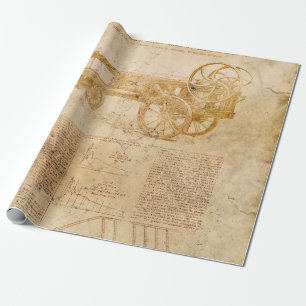 Papier Cadeau Tracteur vieilli et texte sur la page de découpage