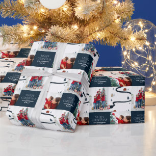 Papier Cadeau Traditionnel Russe 2 photo hiver Joyeux Noël