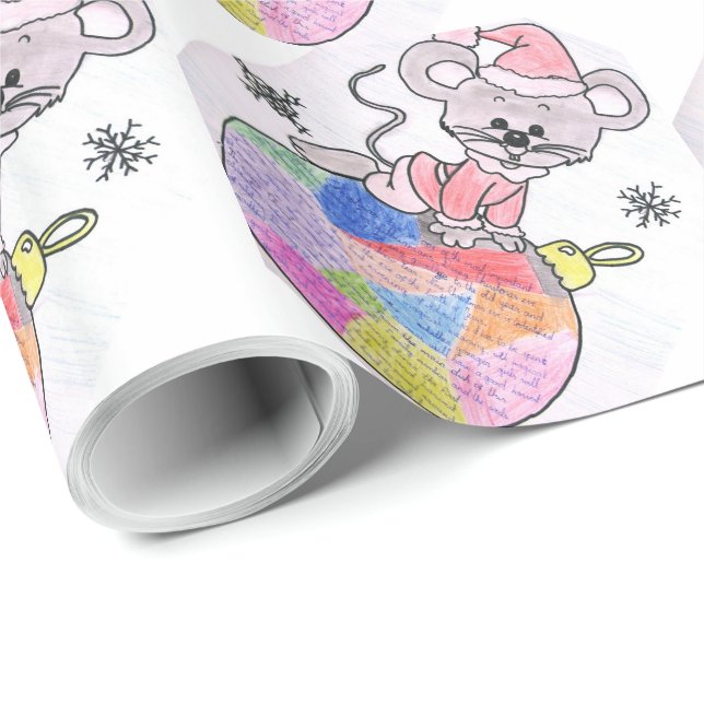 Papier Cadeau Traditions de papier d'emballage brillant de (Coin rond)