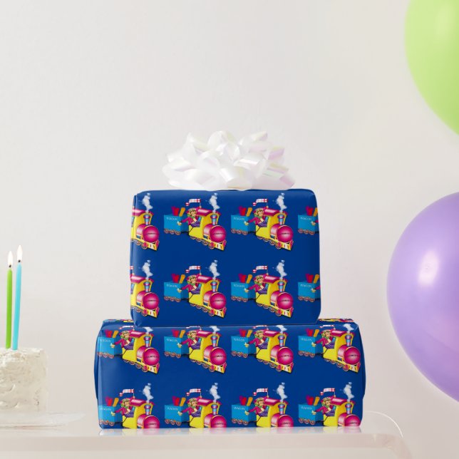 Papier Cadeau train et voiture (Cadeaux de fête)