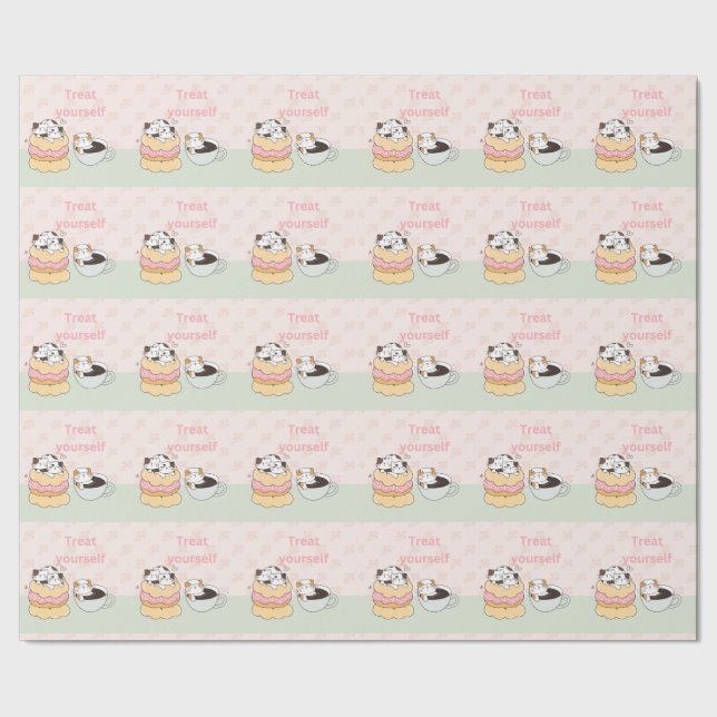 Papier Cadeau Traitez-Vous Les Chats (Couture)