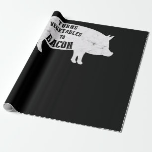 Papier Cadeau Transforme Les Légumes En Bacon   Amoureux Drôle d