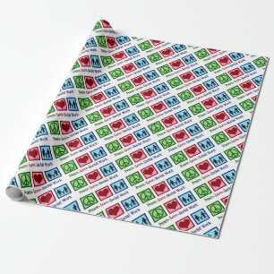 Papier Cadeau Travail social d'amour de paix