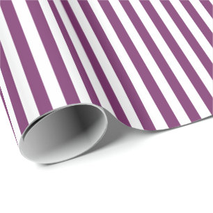 Papier Cadeau Trendy Purple et White Wide Horizontal