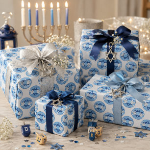 Papier Cadeau Très Attrayante Hanukkah