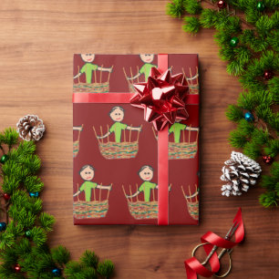 Papier Cadeau Tressage de panier