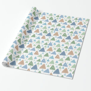 Papier Cadeau Triangles d'aquarelle