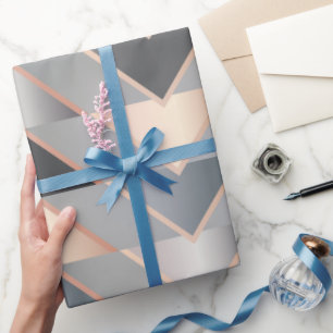 Papier Cadeau Triangles Modernes