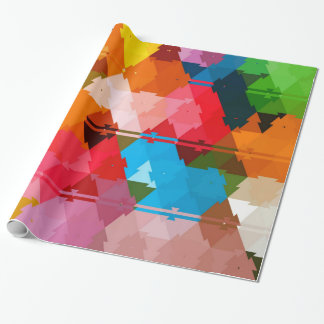 Papier Cadeau Tribal Arc-en-ciel coloré