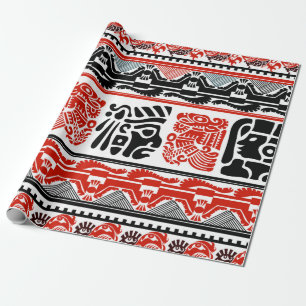 Papier Cadeau Tribal ethnique sans frontières motif 5