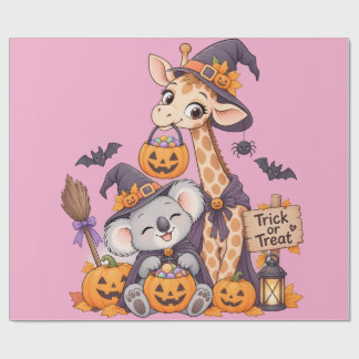 Papier Cadeau Trick or Treat Funny Halloween Design