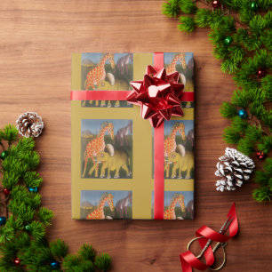 Papier Cadeau Trio d'art africain