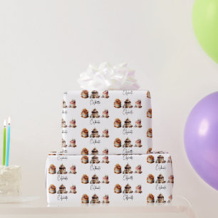 Papier Cadeau Trio de gâteaux de fête
