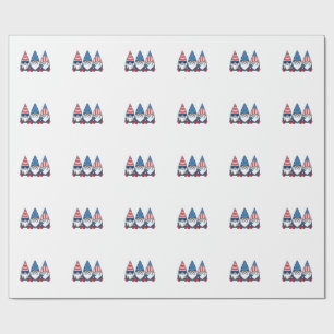 Papier Cadeau Trio de gnomes patriotiques dessin de t-shirt vect