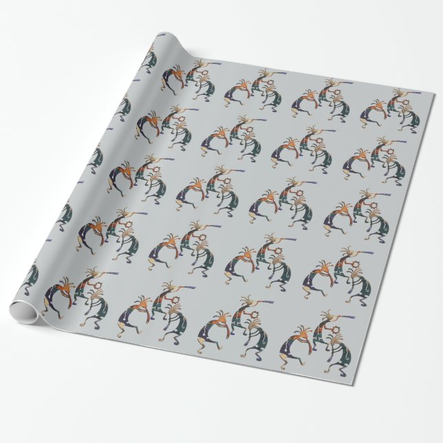 Papier Cadeau Trio musicien KOKOPELLI + vos idées (Déroulé)