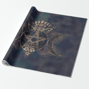 Papier Cadeau Triple Moon - Triple Goddess Gold and Purple