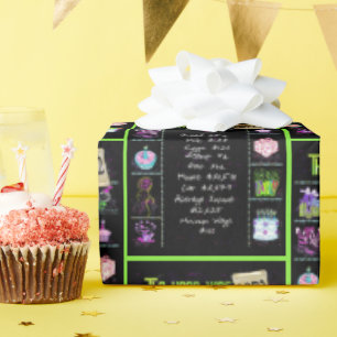 Papier Cadeau Trivia de l'année d'anniversaire 1972