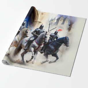 Papier Cadeau Trois chevaliers partent - La Quête