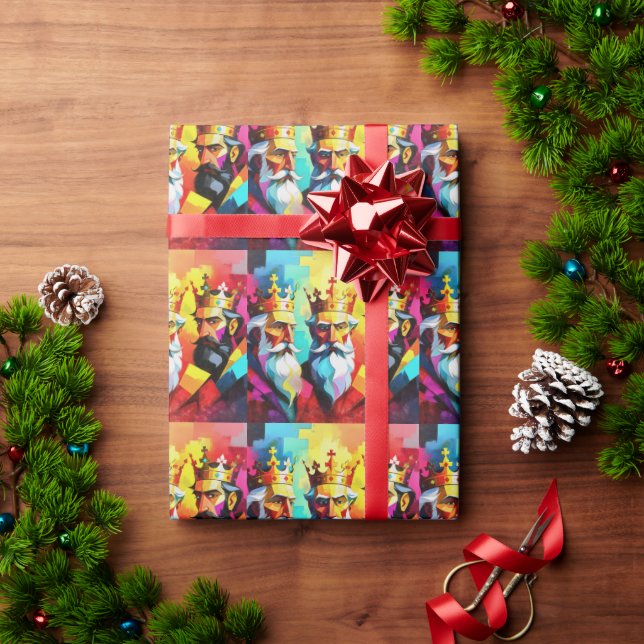 Papier Cadeau Trois Rois (Cadeau de vacances)