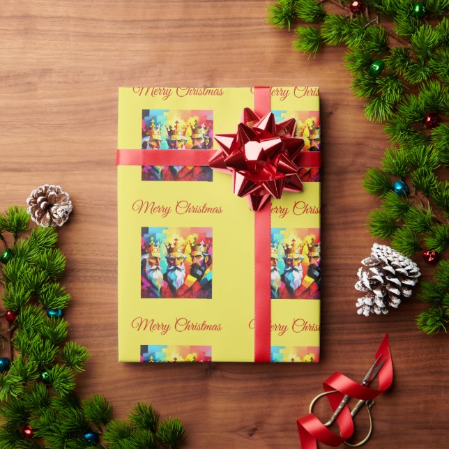 Papier Cadeau Trois Rois (Cadeau de vacances)