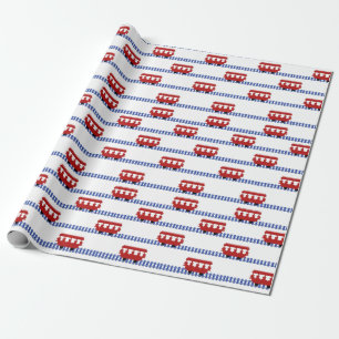 Papier Cadeau Trolley sur piste
