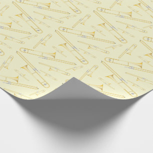 Papier Cadeau Trombone Musician Band Teacher Wrapper Paper