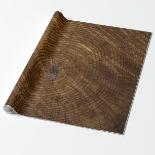 Papier Cadeau tronc d'arbre Brown