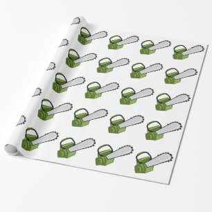 Papier Cadeau Tronçonneuse