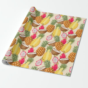 Papier Cadeau Tropcal fruit wrapping paper