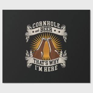 Papier Cadeau Trou de maïs et bière c'est pourquoi je suis ici T