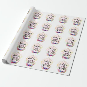 Papier Cadeau Trouvez La Joie Dans Le Voyage