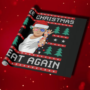 Papier Cadeau Trump 2024, c'est amusant, de rendre à Noël sa gra