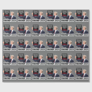 Papier Cadeau Trump 2024 Toujours Président Élection USA