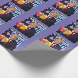 PAPIER CADEAU TRUMP ALLONS-Y BRANDON BANTHDAY WRAPPING PAPER