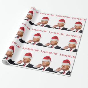 Papier Cadeau Trump Christmas : Entendez-Vous Ce Que J'Entends ?
