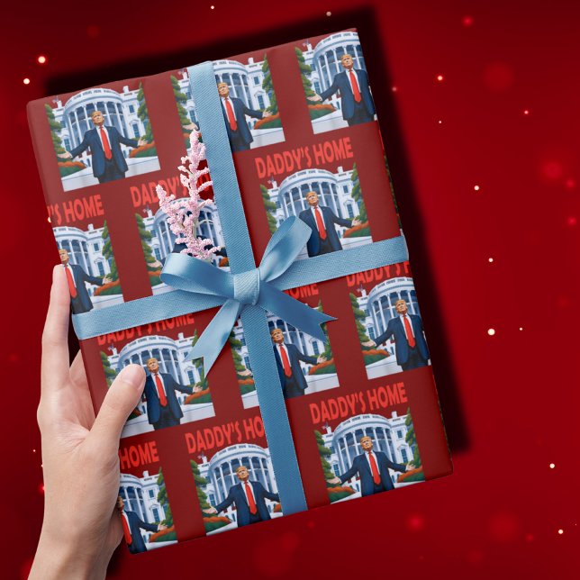 Papier Cadeau Trump Daddys Accueil Maison Blanche Enveloppe cade (Créateur téléchargé)