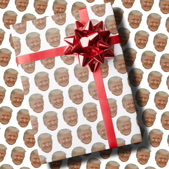 Papier Cadeau Trump face drôle (Créateur téléchargé)