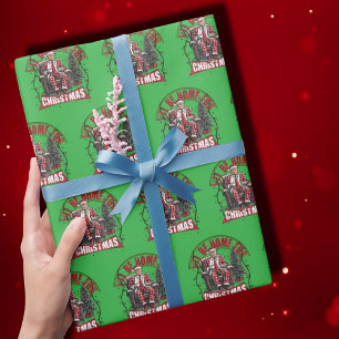 Papier Cadeau Trump Je Serai A La Maison Pour Noel