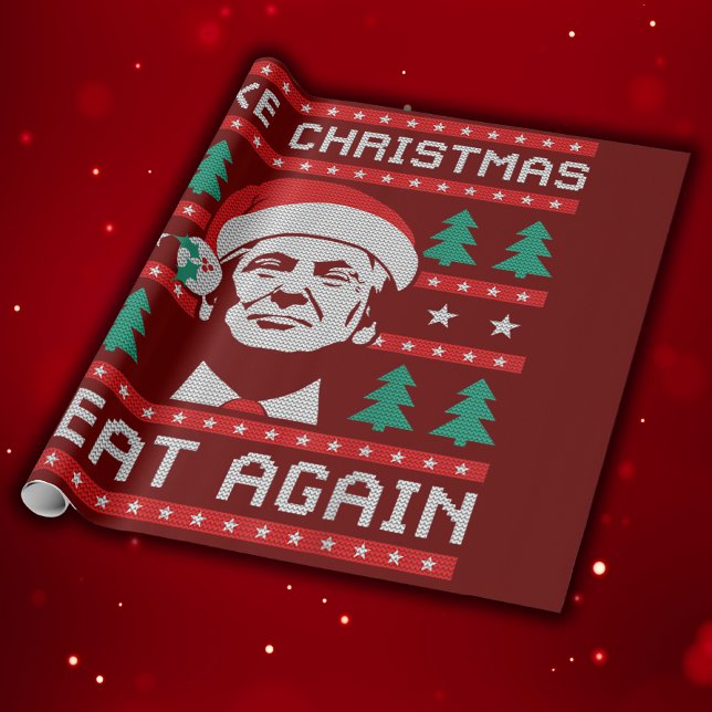 Papier Cadeau Trump Make Christmas Great Again (Créateur téléchargé)