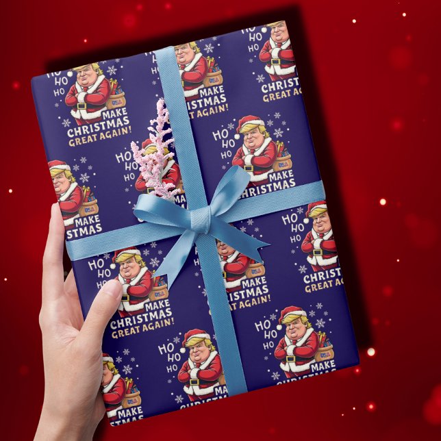 Papier Cadeau Trump Noël | Trump redonne sa grandeur à Noël (Créateur téléchargé)