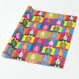 Papier Cadeau Trump Presidential Pop Art