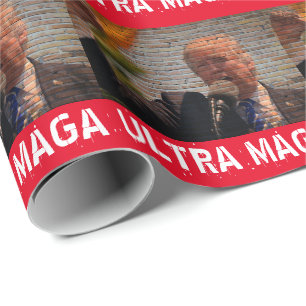 PAPIER CADEAU TRUMP ULTRA MAGA JOURNAL DE NOËL