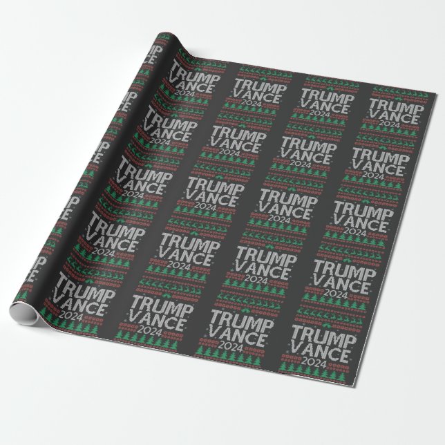 Papier Cadeau Trump Vance Take America Back Election Vote USA (Déroulé)